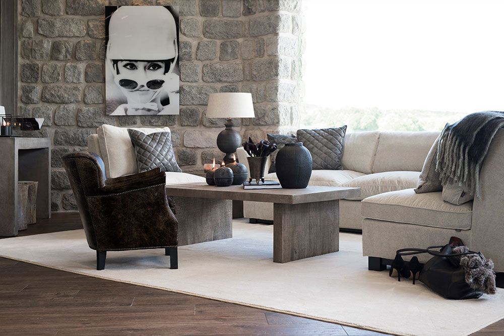 Plinth Couchtisch 75X75 Grau