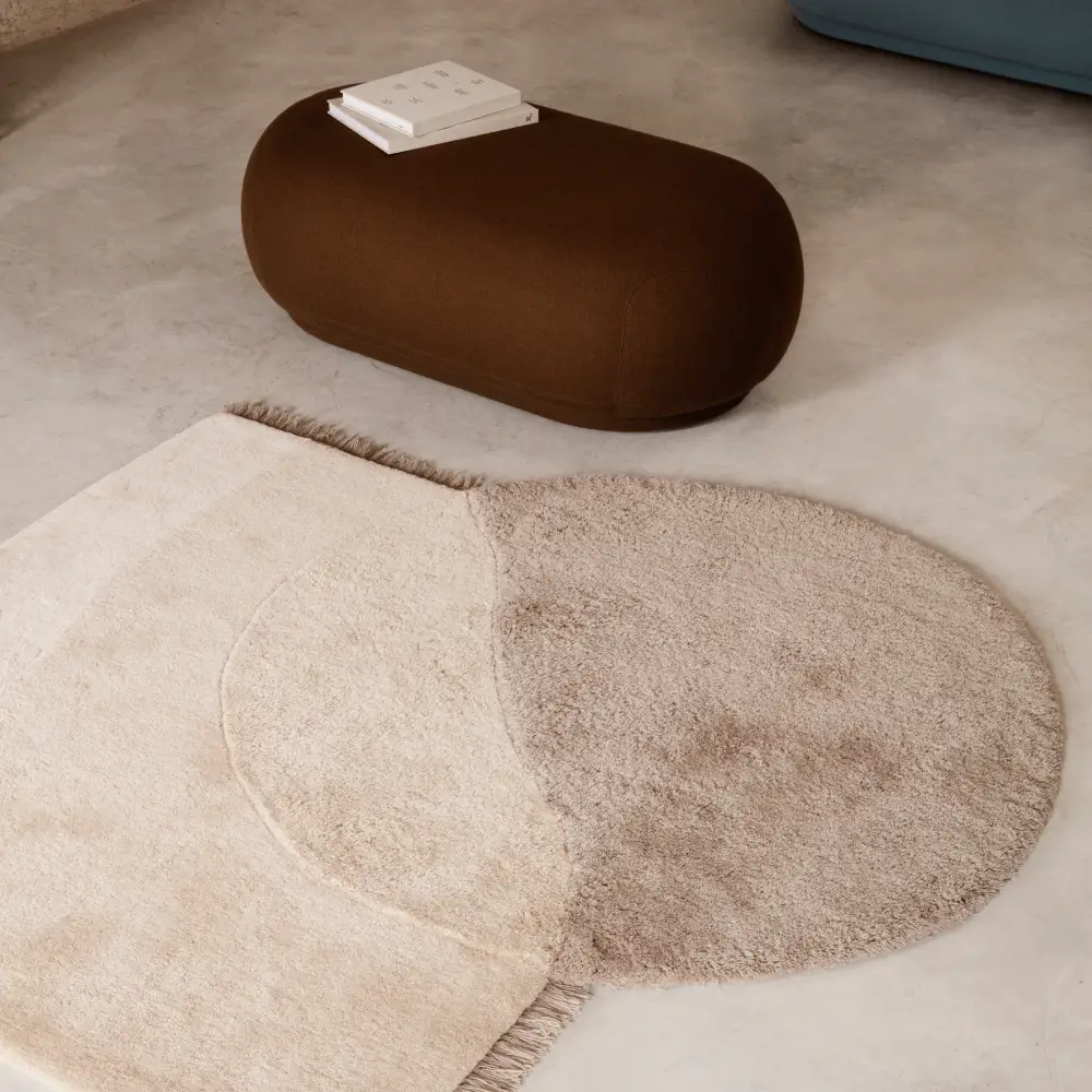 Getufteter Teppich View 180x180 cm - Beige