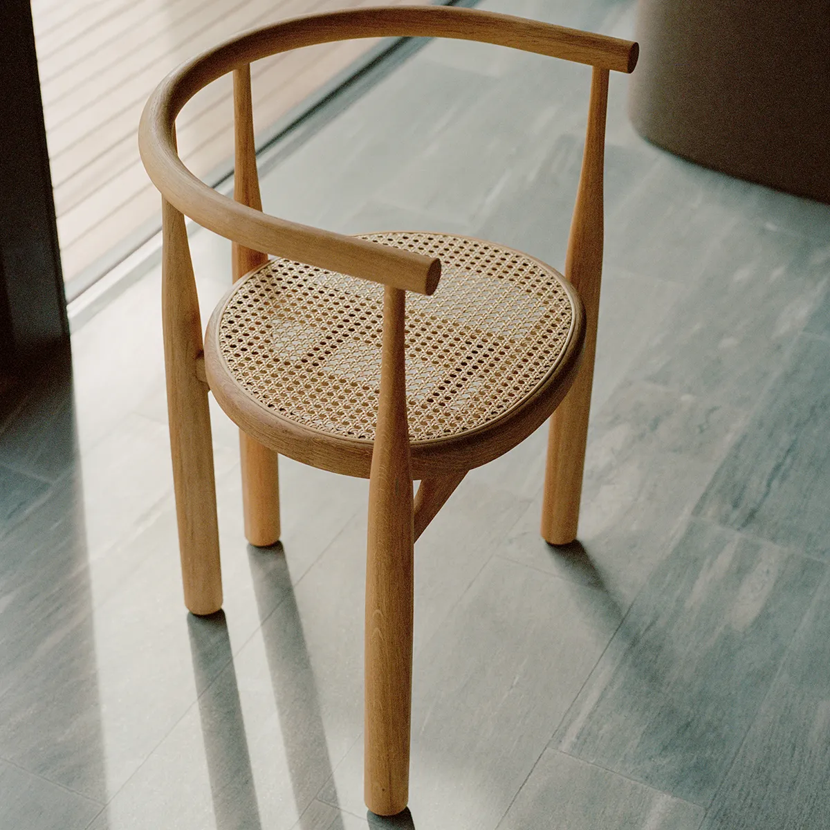 Armlehnstuhl Bukowski Rattan Eiche