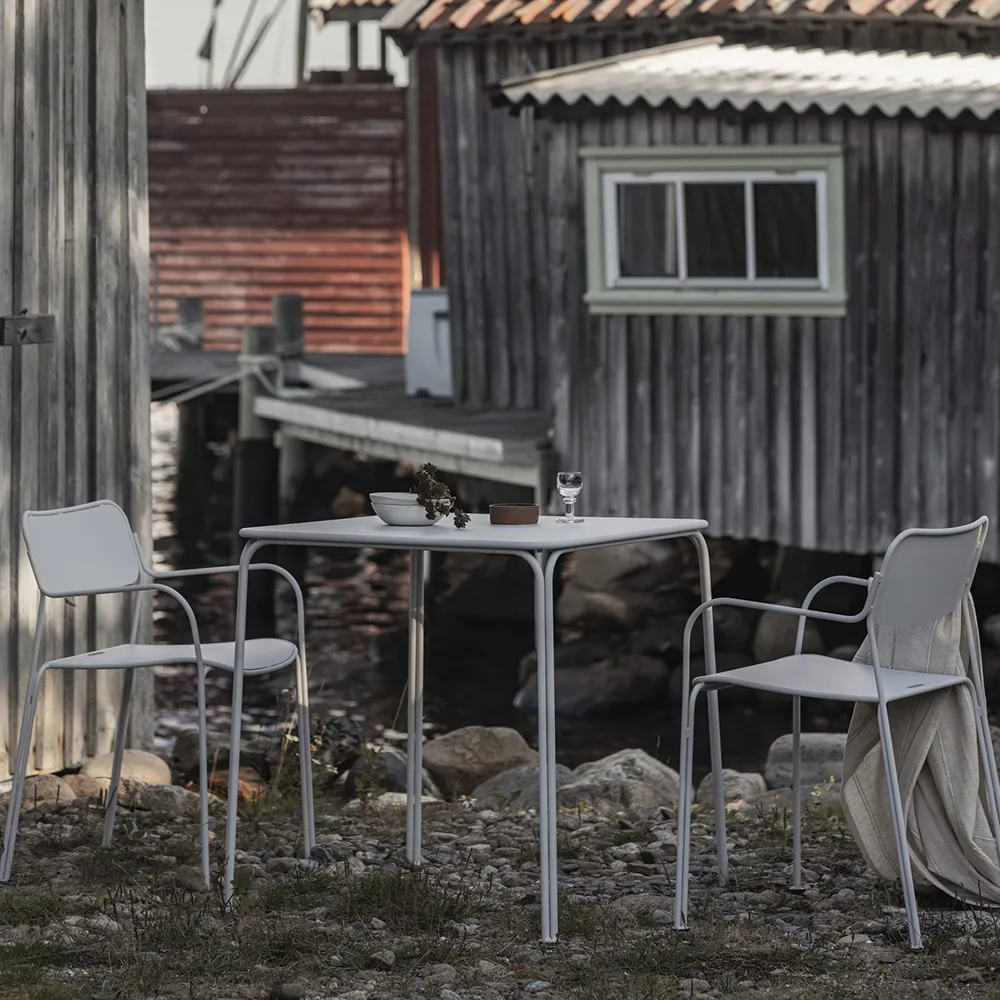 Libelle Esstisch 70x70 cm Grau