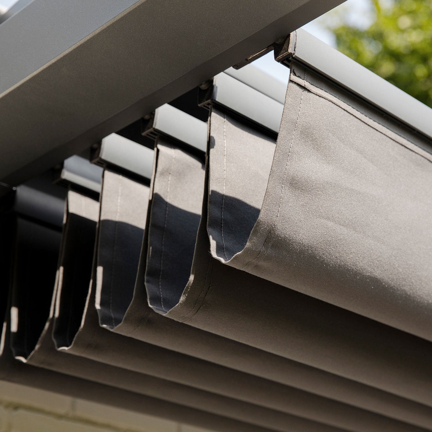 Prosail Sonnensegel harmonica wasserdicht 297x297cm grau 