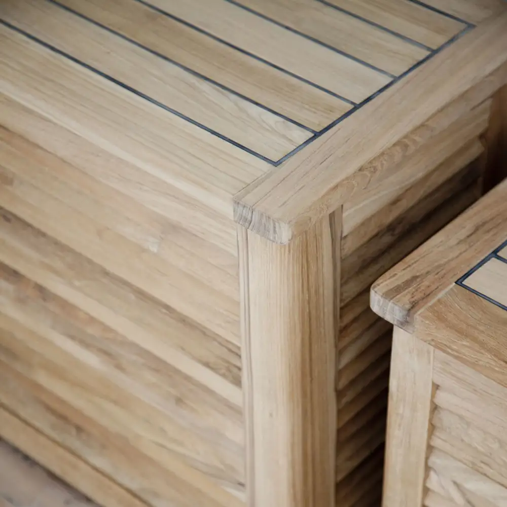 Classic Wäschekorb 45 cm Teak