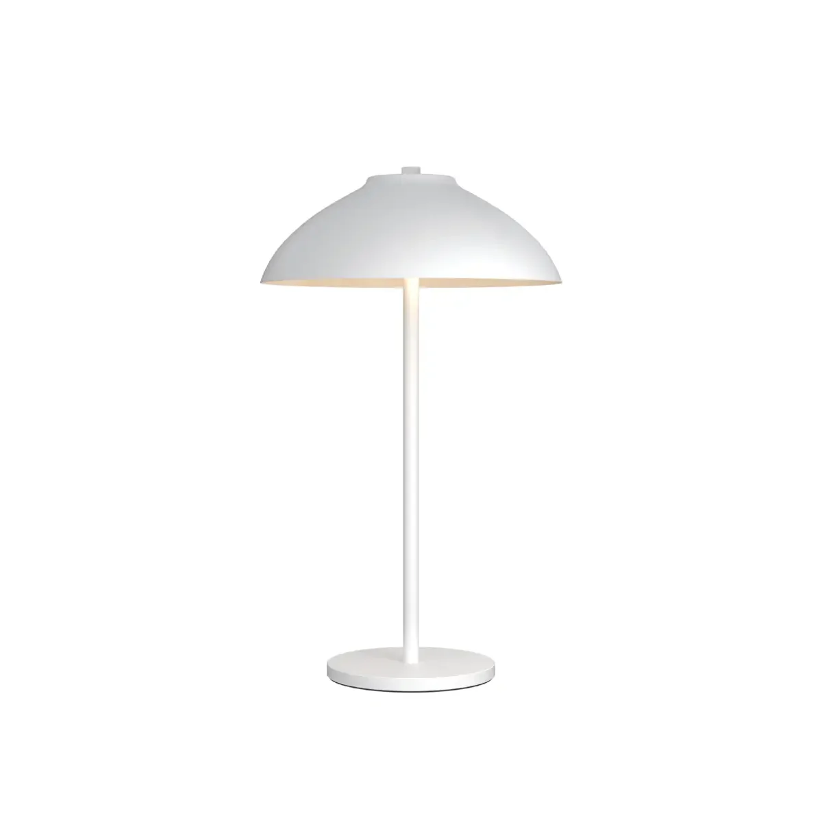 Tischleuchte Vali Ø 24 x H 40 cm Metall mattweiß