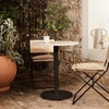 Mineral Bistrotisch - Bianco Curia/Black