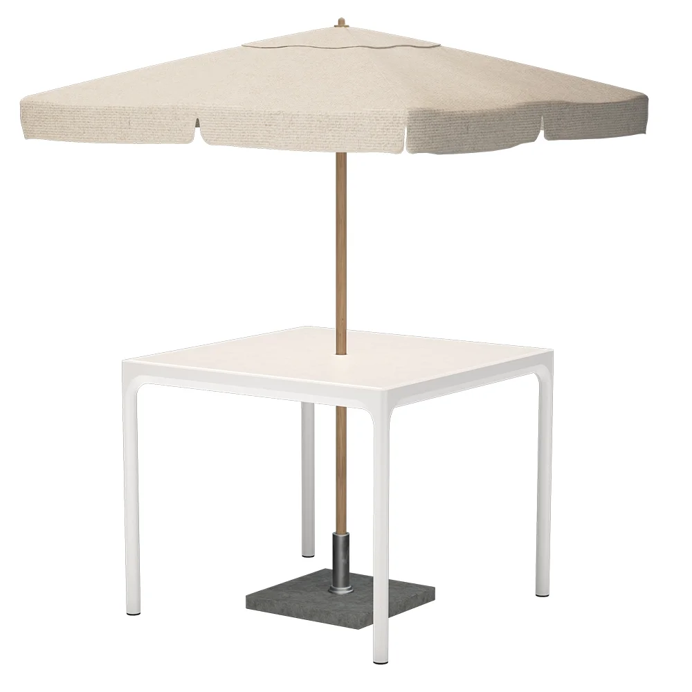 FOUR Aluminiumplatte 90x90 cm weiß