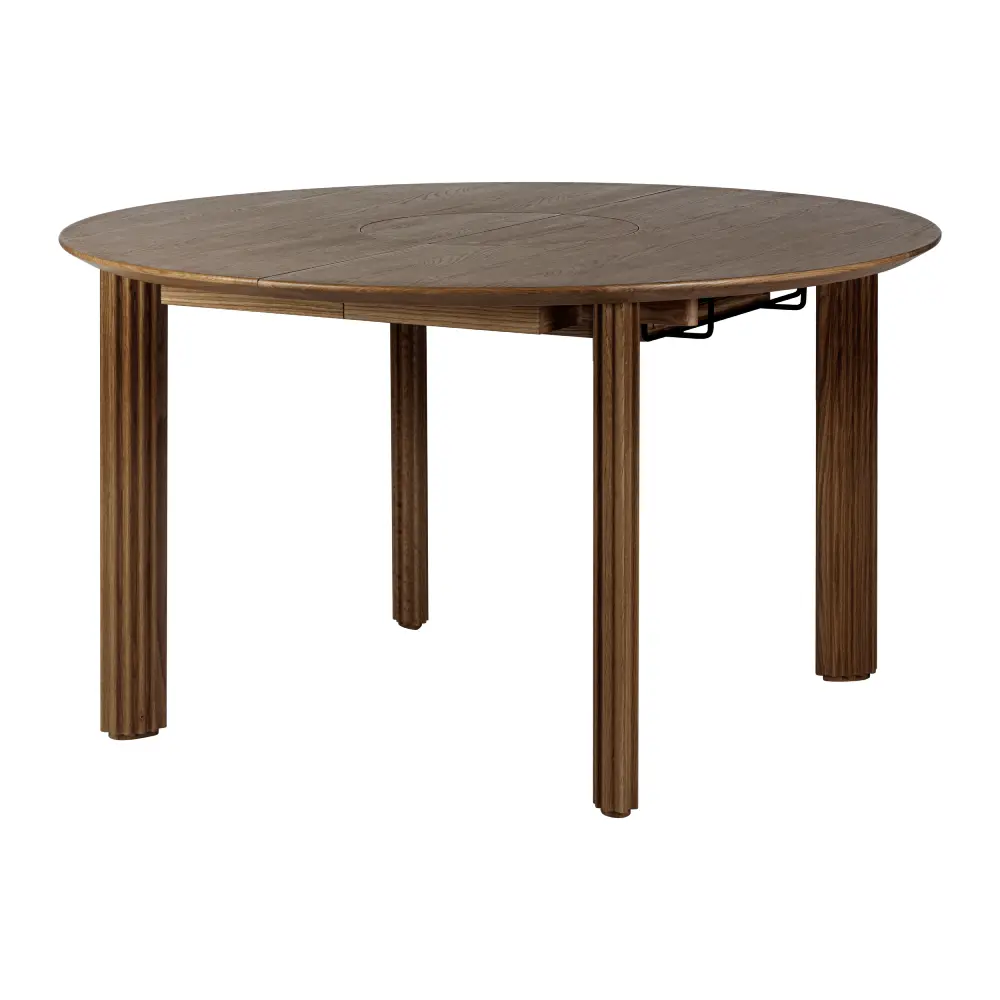 Comfort Circle Esstisch mit Verlängerung 132-202x132 Dark Oak