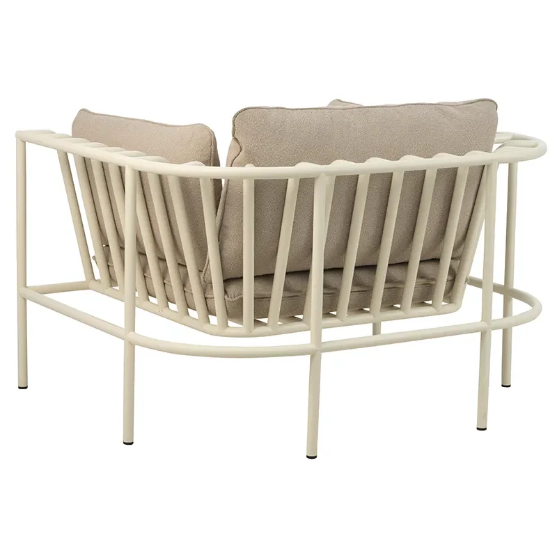 Collier sessel  Pearl white / Teddy beige