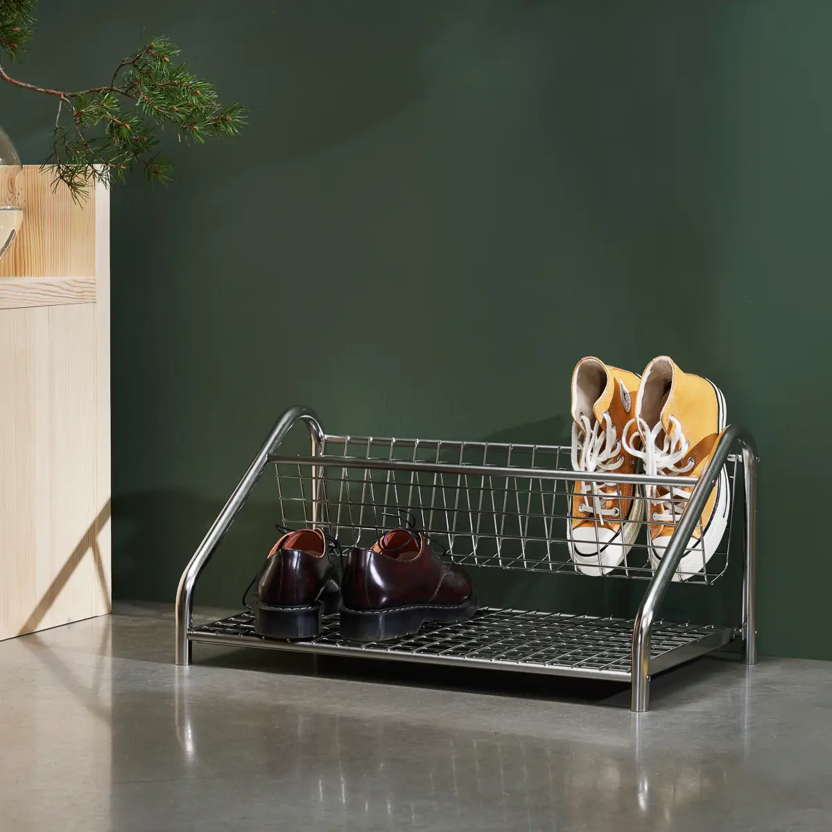 Funk Schuhregal 122 cm Rostfritt stål Rostfritt Stål