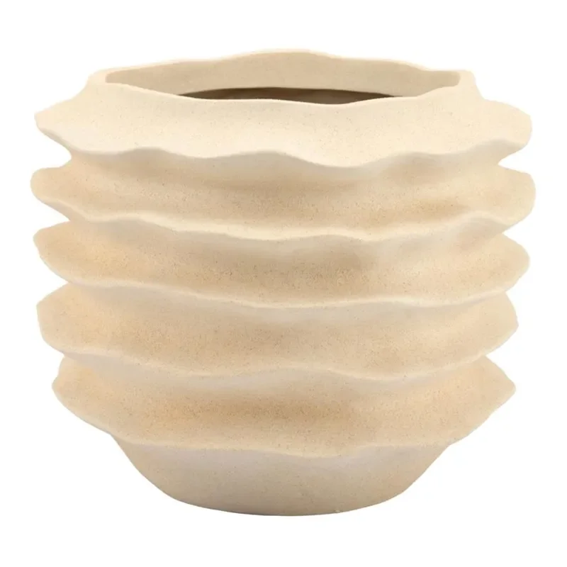 Riva large Blumentopf 53x53x45 cm Polyresin Weiß