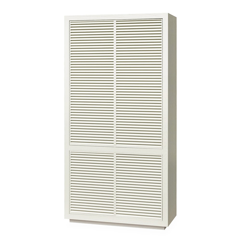 HAYDEN-Schrank in Eichenfurnier-Elfenbeinnebel