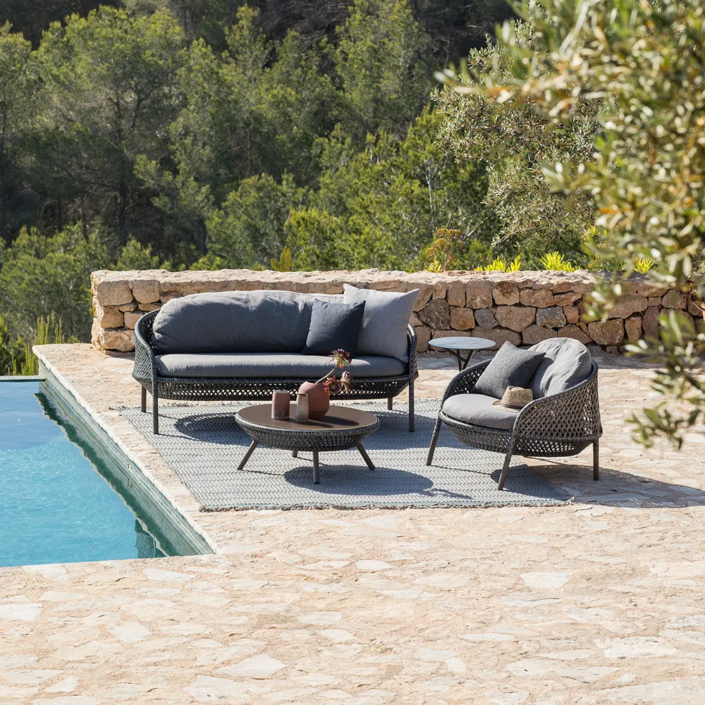 AHNDA Loungesessel AB7 vulcano 0305 graphite 0108