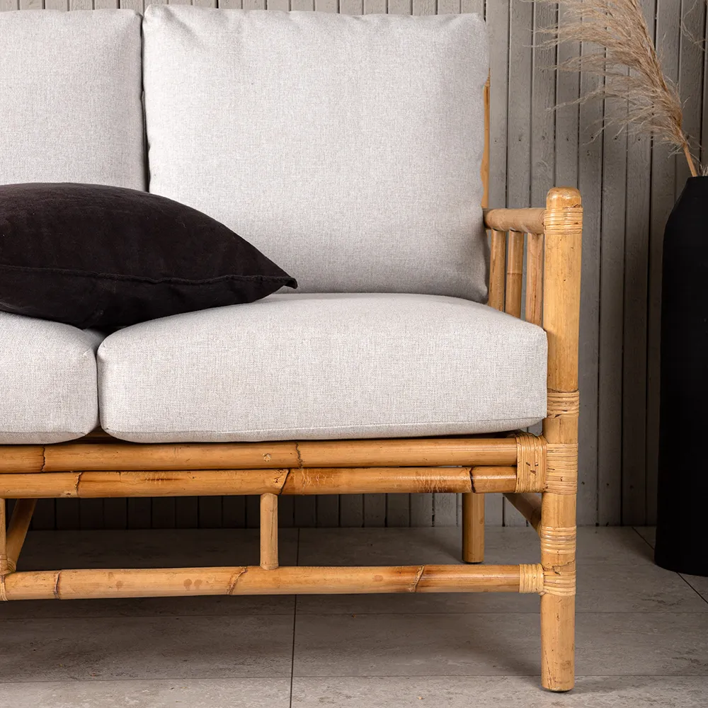 Cane 3-Sitzer Sofa Bambus