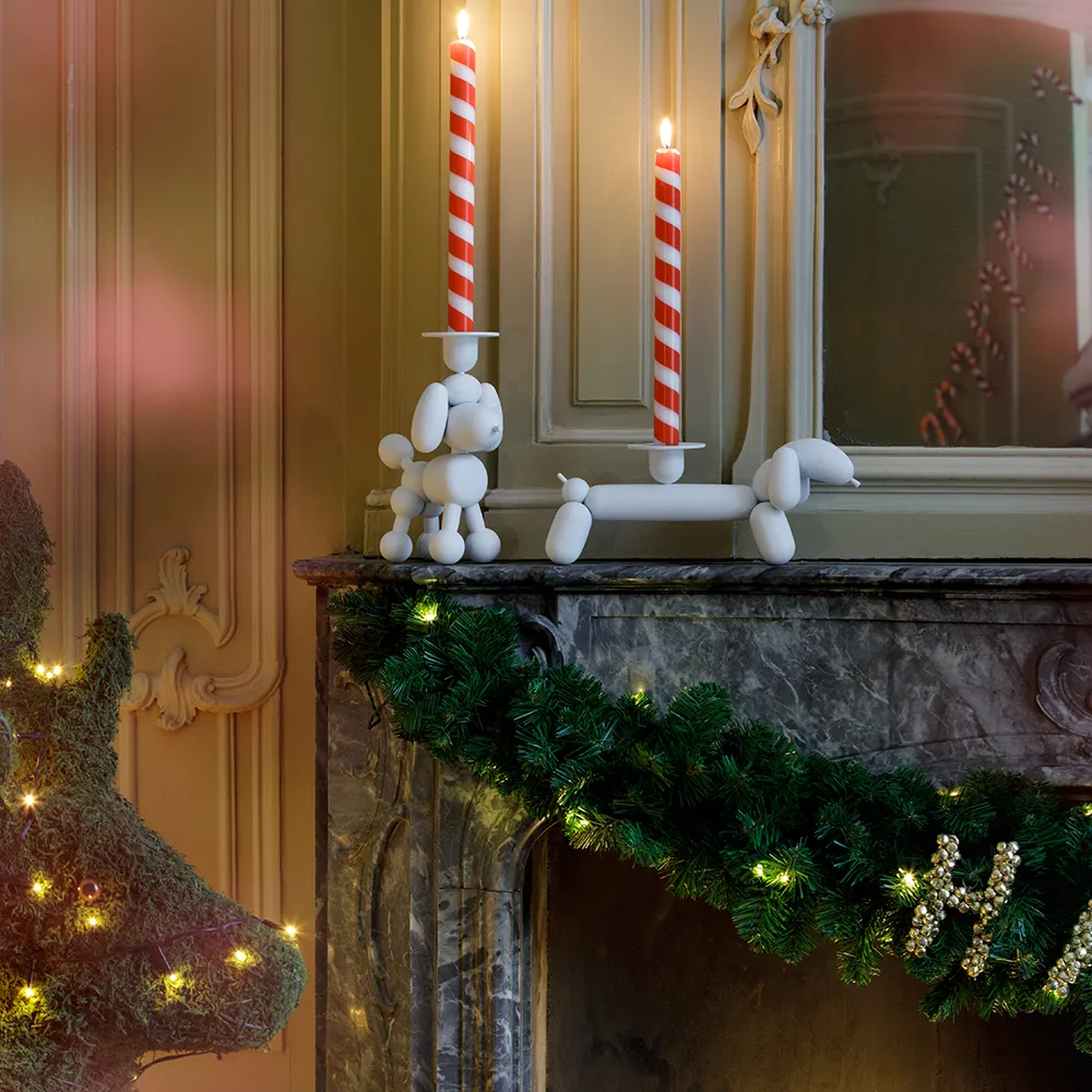 Can-dog KerzenstänThe weiß