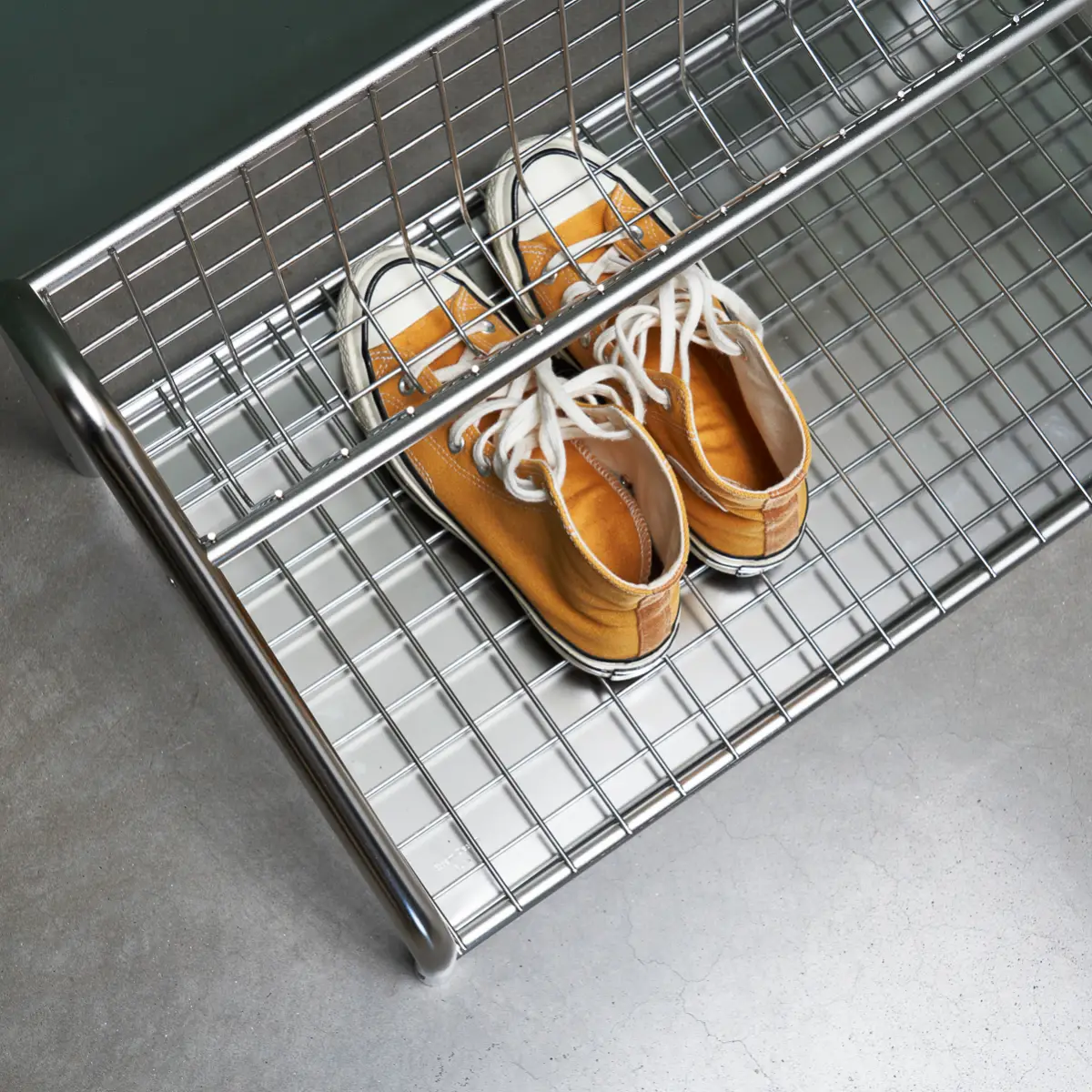 Funk Schuhregal 122 cm Rostfritt stål Rostfritt Stål