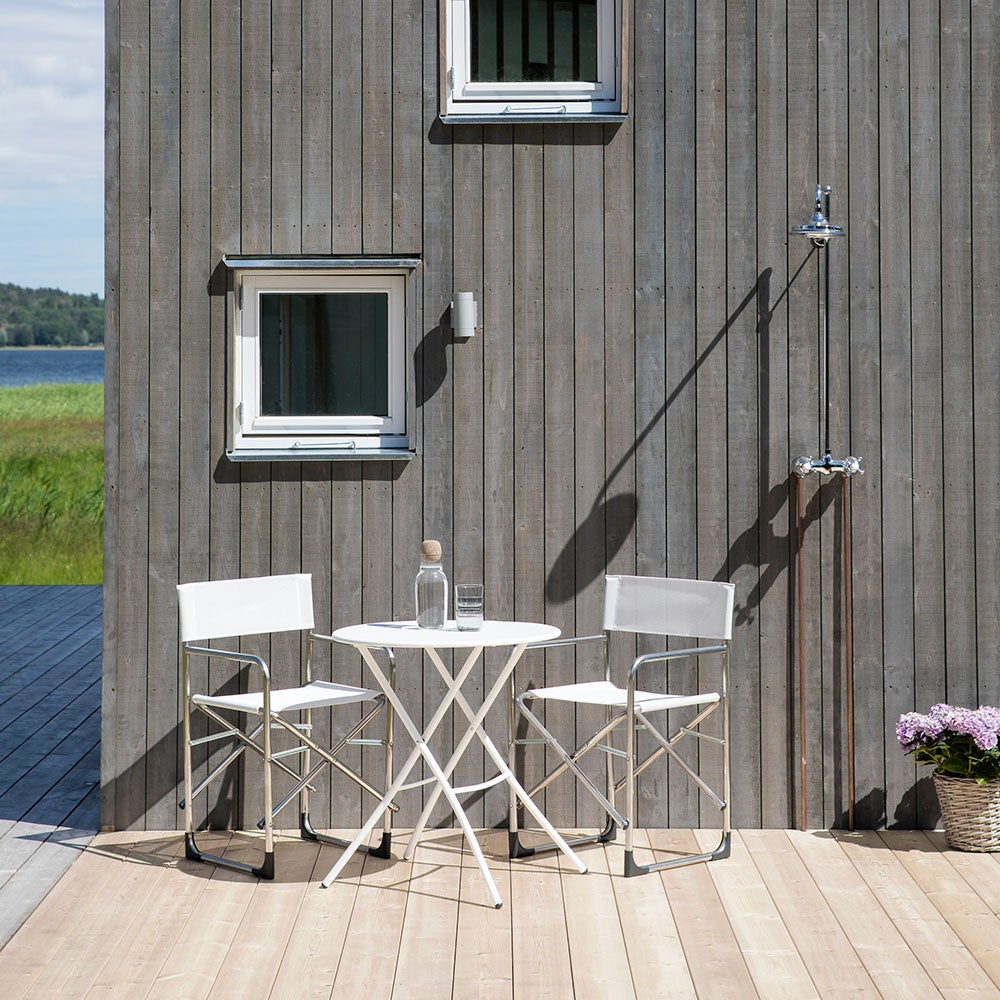 Sirio Café tisch 67 cm Stahl weiß matt