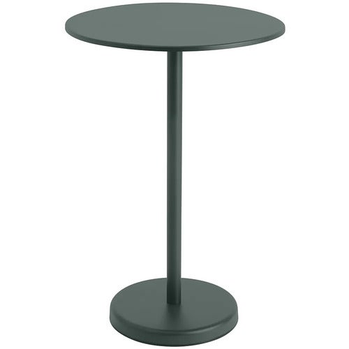 Linear Steel Stehtisch Ø70 cm Dark Green 
