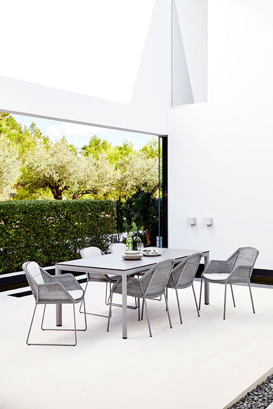 Drop Esstisch 150X90cm Hellgrau