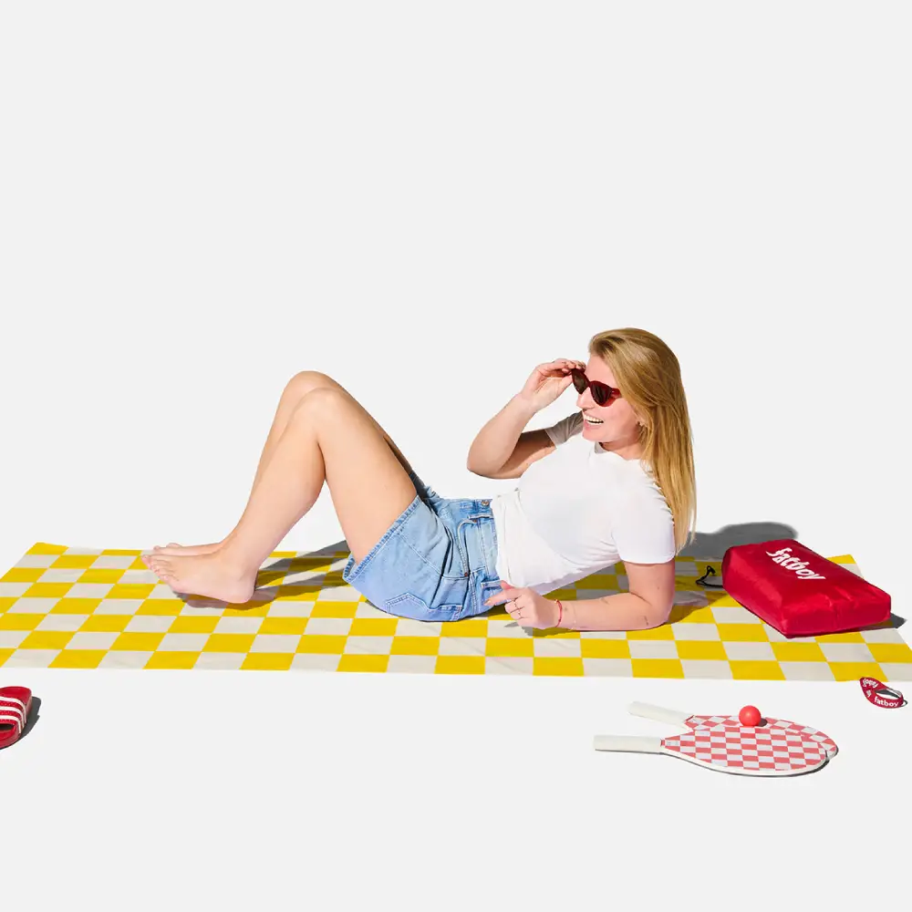 Beach baggy XL Schnelltrocknendes Handtuch chess corn