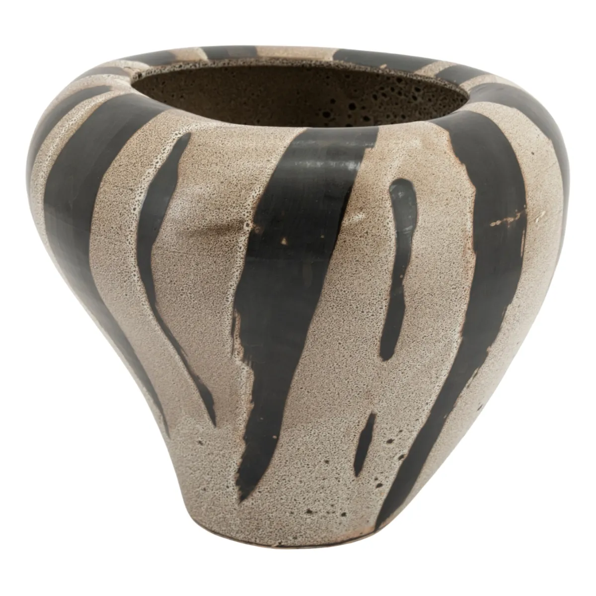 Zen large Vase 24,5x24,5x43,5 cm Steinzeug Multicolour