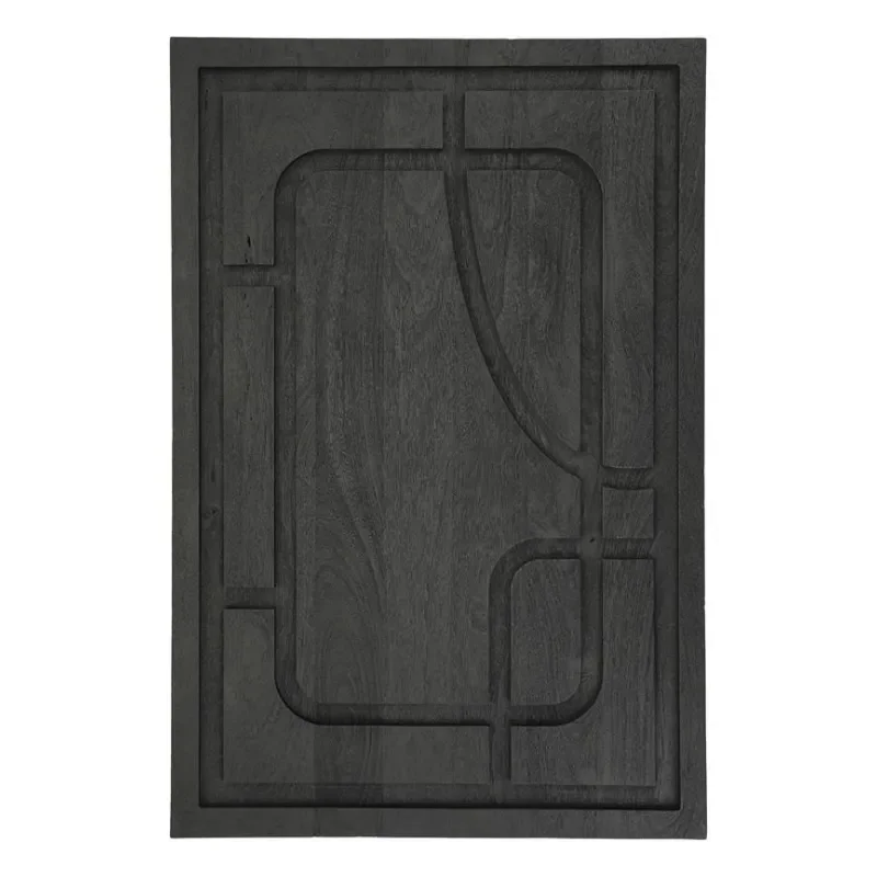Kuzai 60x3x90 cm Holz schwarz