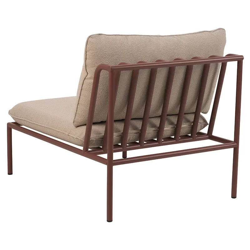 Collier mittlerer teil  Zin red / Teddy beige