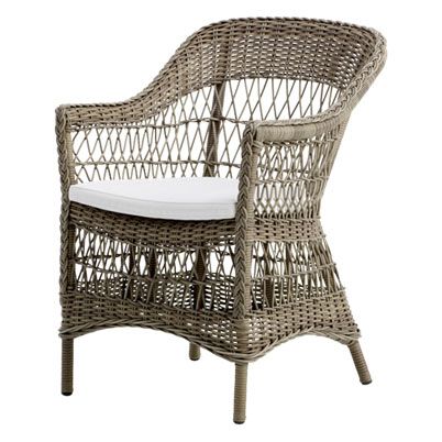 Charlot antiker Rattanstuhl