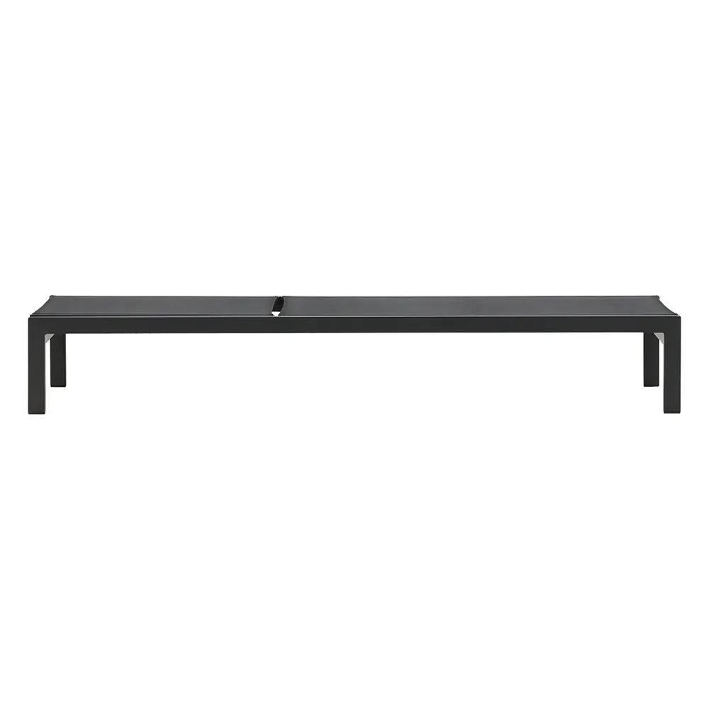 Copacabana Sonnenliege Schwarz 2er-Pack