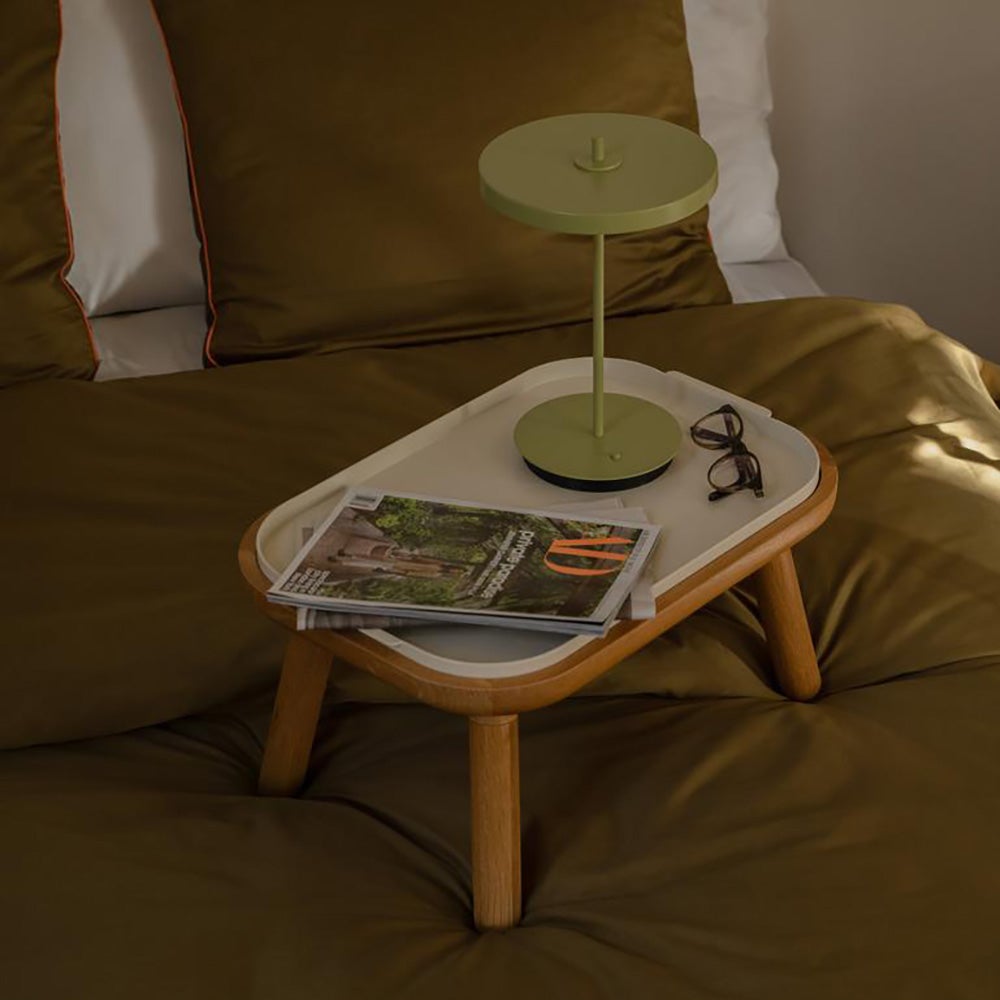 Paff Beistelltisch niedrig Eiche/Pearl White