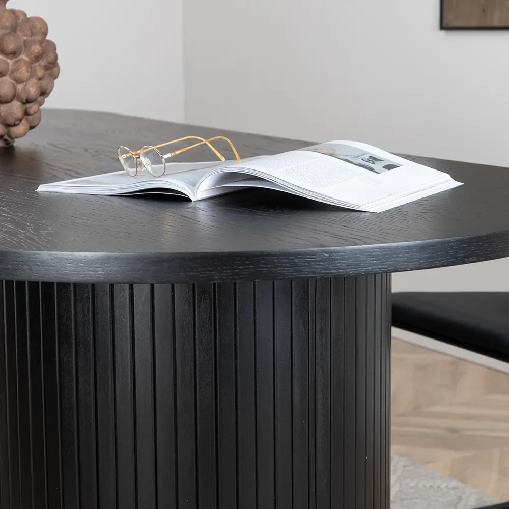 Bianca Esstisch 90x200 cm Schwarz