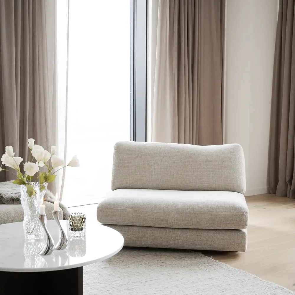 Duncan 1,5-Sitzer Stoff Robin hellgrau