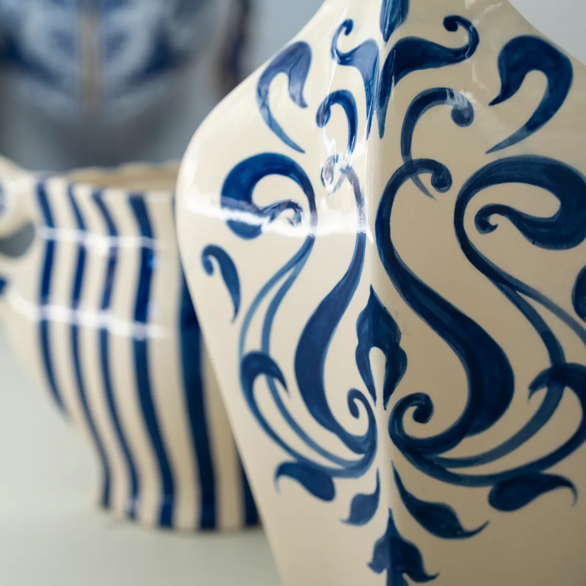 Dekovase Blu 1 H50 cm