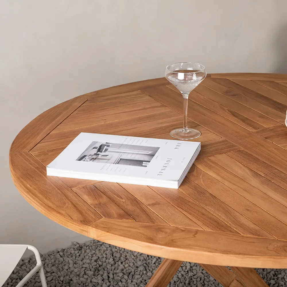 Kenia Esstisch Ø120 cm Teak