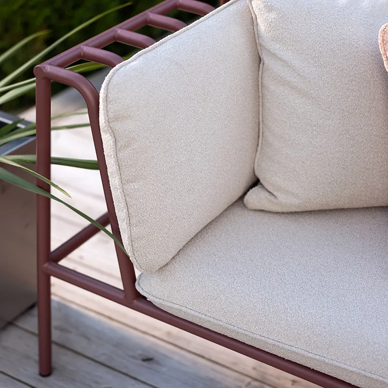 Collier sessel  Zin red / Teddy beige