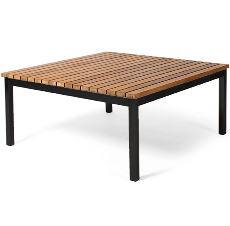 Häringe Couchtisch 85X85cm Schwarz / Teak