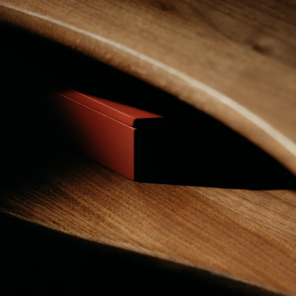 Beistelltisch Feve aus Walnuss