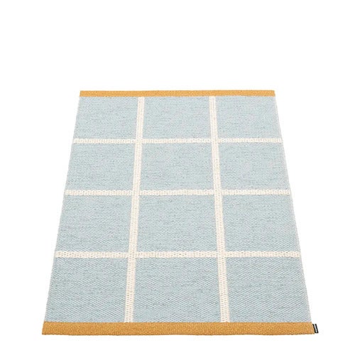 Gewebter Teppich Criss Pop Blue Fog