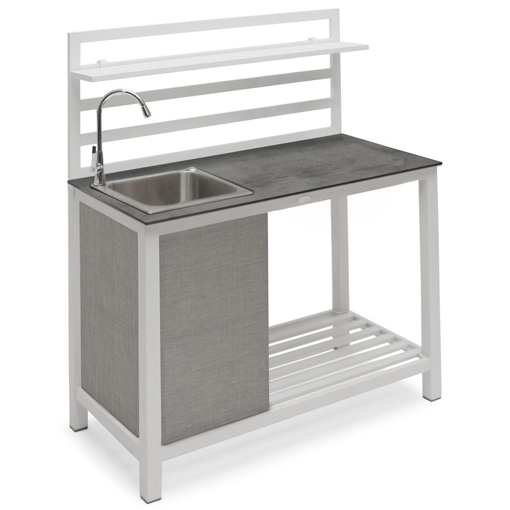 Åminne Outdoor-Küche mit Spüle Weiß