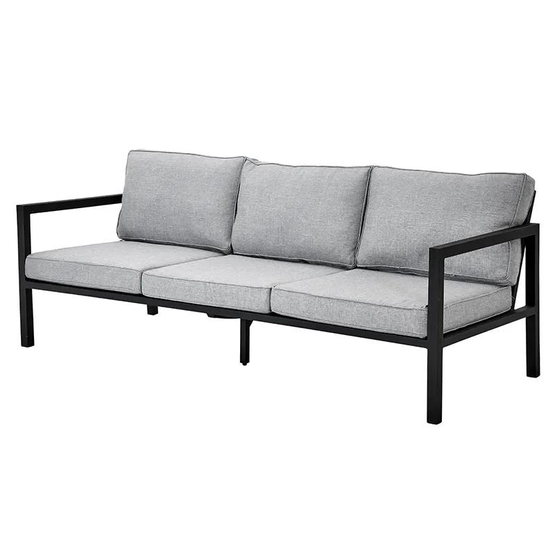 Belfort 3-sitzer-sofa   inklusive Kissen schwarz / Peral Grey