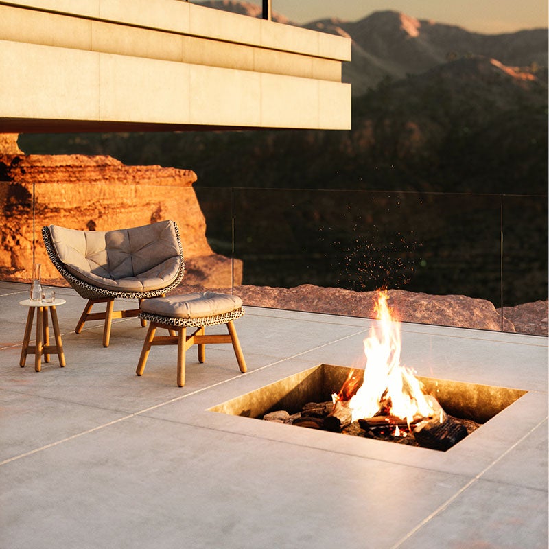 MBRACE Fußbank CHESTNUT 