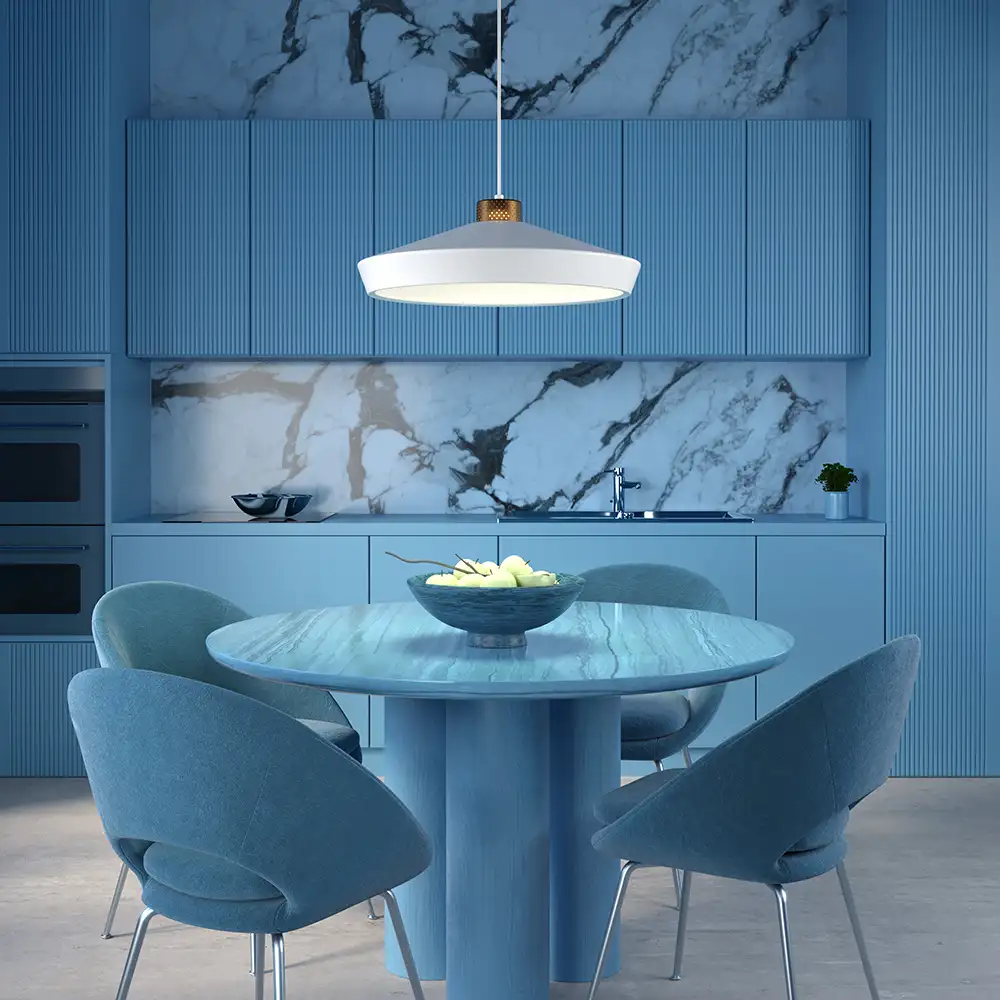 Edge Pendelleuchte L Schwarz E27 