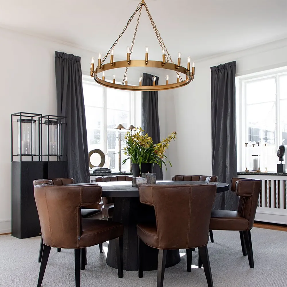 Deckenleuchte Crown 105 cm old brass