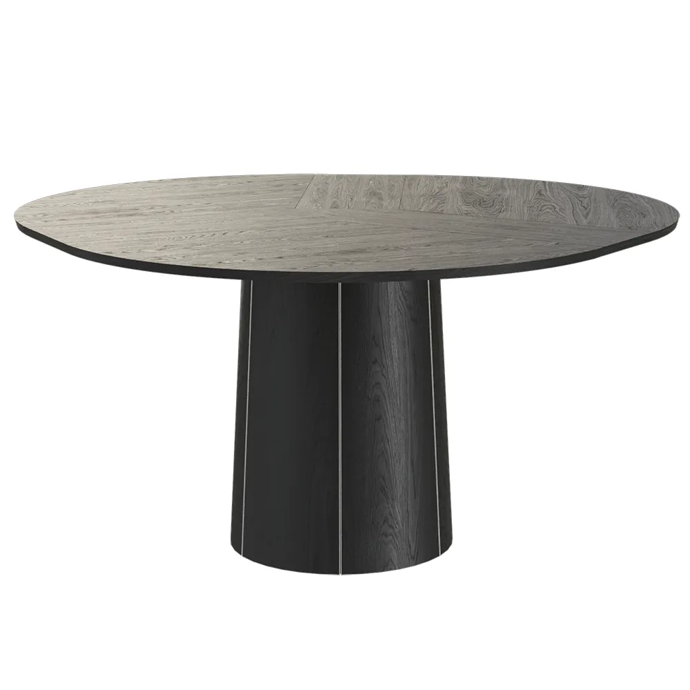 Sm33 Tisch Eiche Schwarz Lackiert