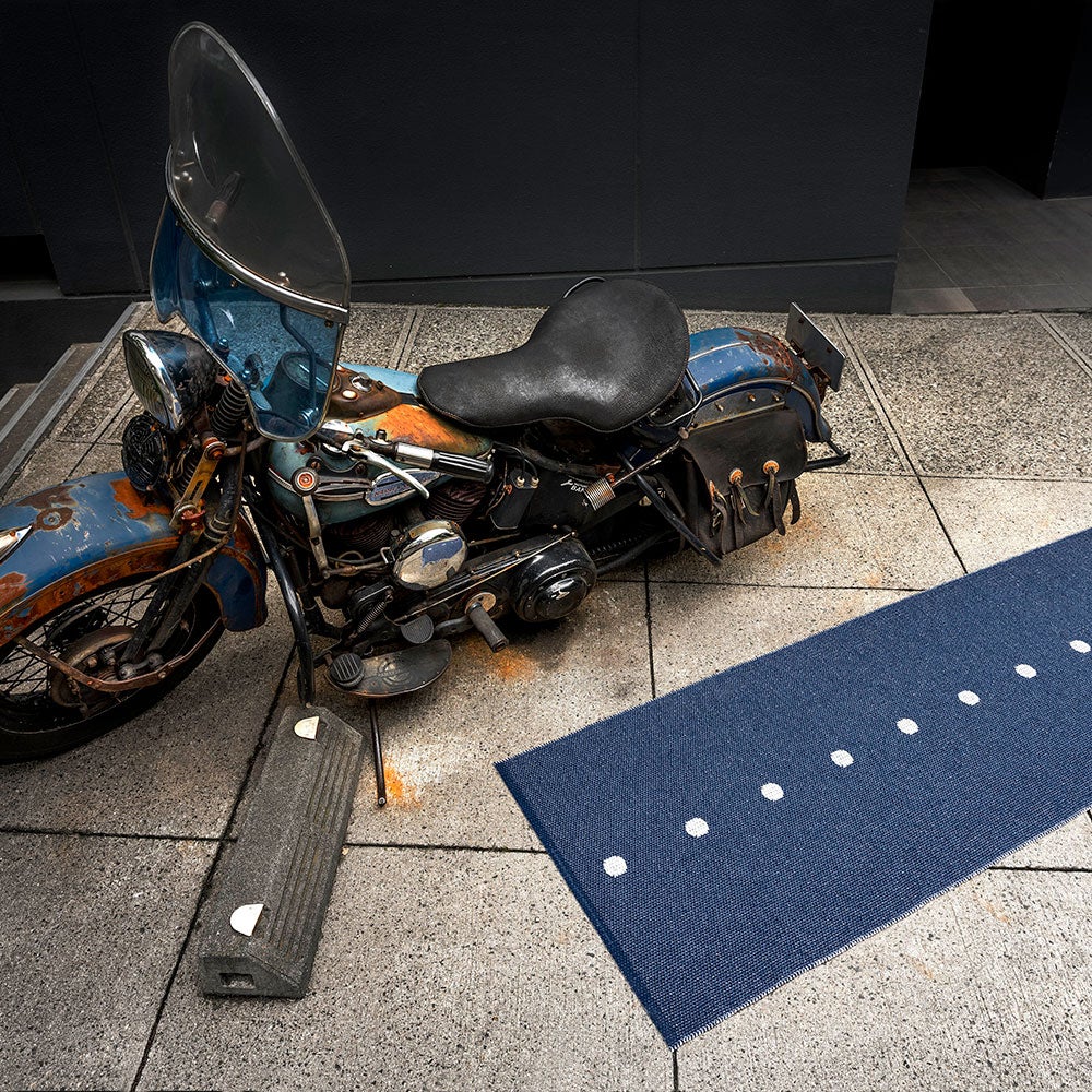 Peg Teppich 70x360 cm dark blue / vanilla