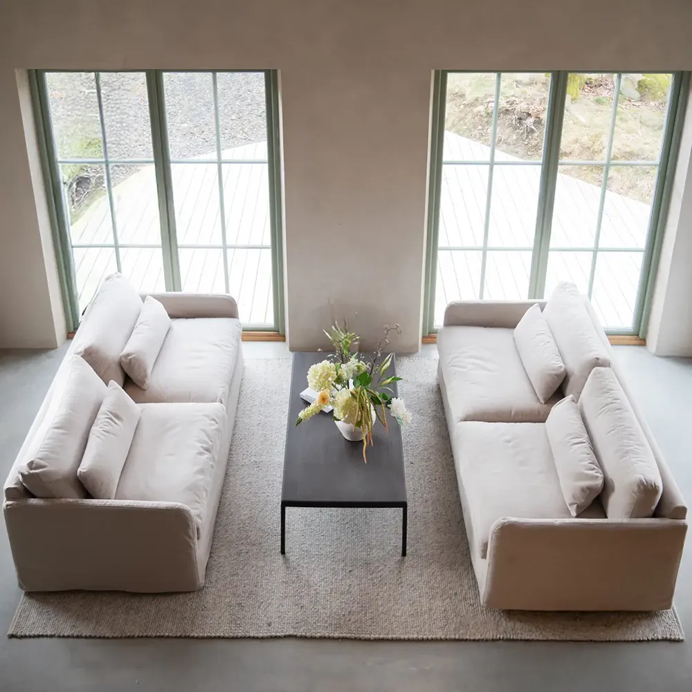 Peyton Sofa 3-Sitzer Stoff Ursula beige