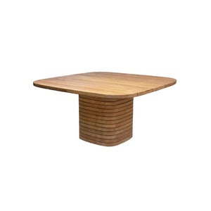 Mellow matbordgestell kvadratisk f/bordsskiva 144x144 cm Teak