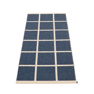 Gewebter Teppich Criss Dark Blue 70x150 cm