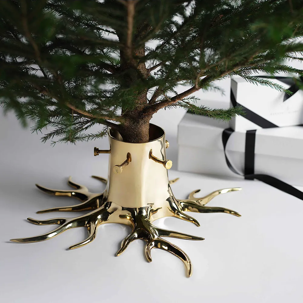 Weihnachtsbaumsockel Gold