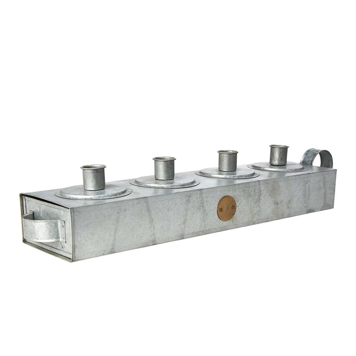 Kerzenhalter mit Schublade Fenix Grey L 47 cm