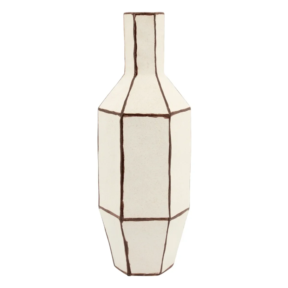 Facet 3 19,5x18x55,5 cm Steingut Off white