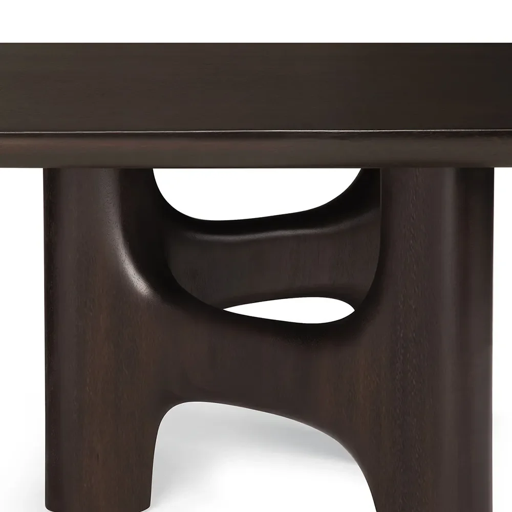 Couchtisch aus Mahagoni Flow Rose Brown